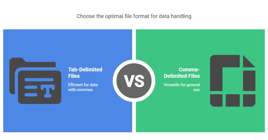 Tab Delimiter vs Comma Delimiter