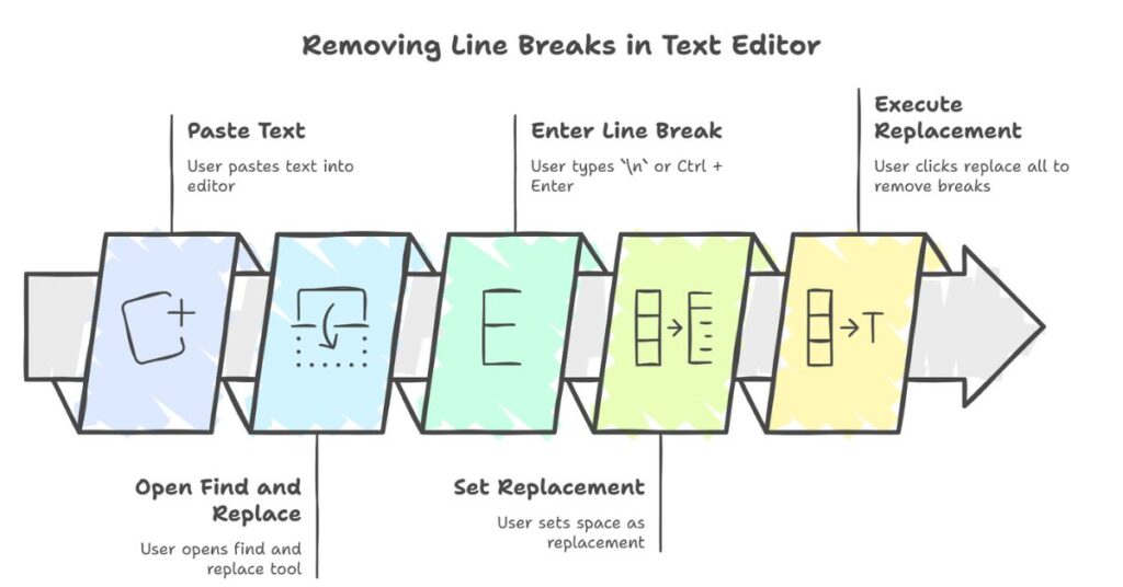 Manual Ways to Remove Line Breaks